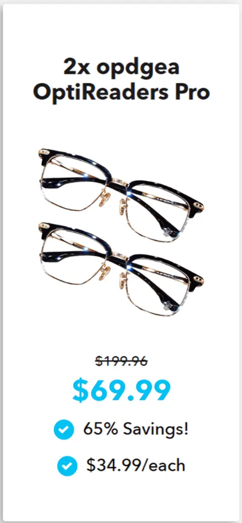 OptiReaders Pro offer price