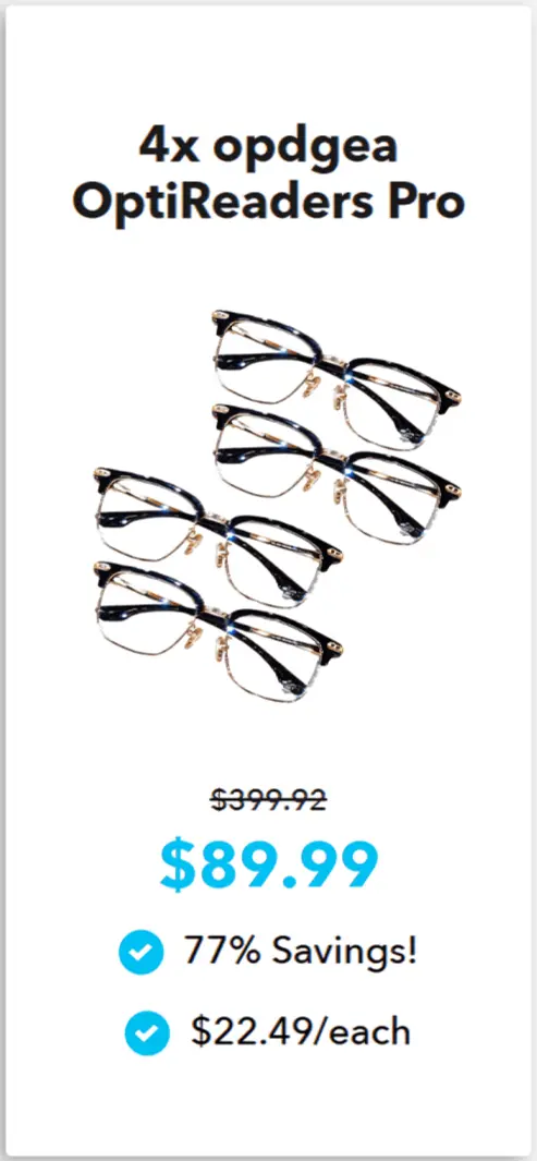 OptiReaders Pro offer price